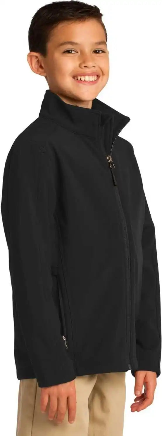 Port Authority Y317 Youth Core Soft Shell Jacket - Black