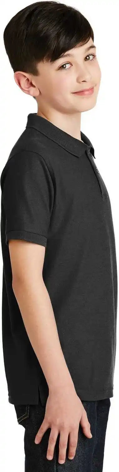 Port Authority Y500 Youth Silk Touch Polo Black