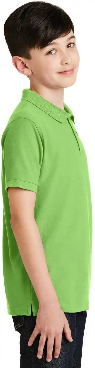 Port Authority Y500 Youth Silk Touch Polo - Lime