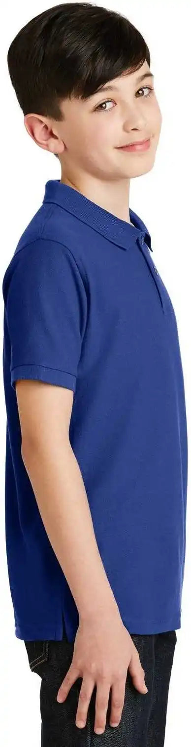 Port Authority Y500 Youth Silk Touch Polo Royal