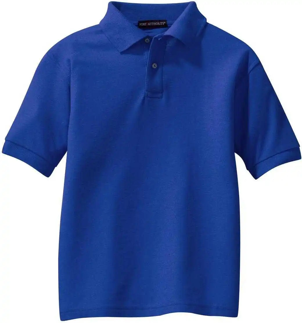 Port Authority Y500 Youth Silk Touch Polo Royal