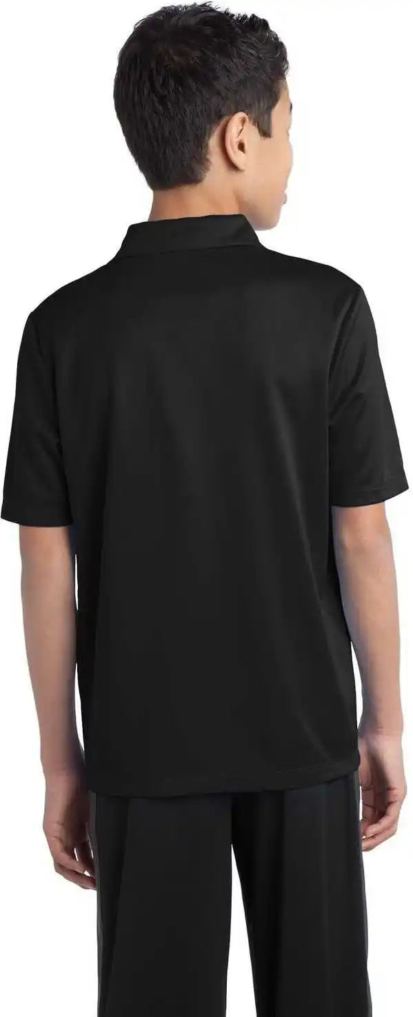 Port Authority Y540 Youth Silk Touch Performance Polo Black
