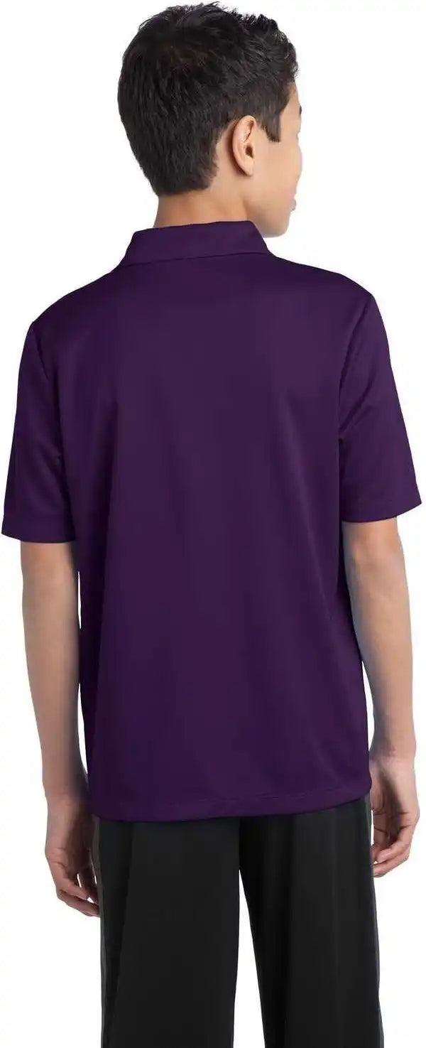 Port Authority Y540 Youth Silk Touch Performance Polo Bright Purple