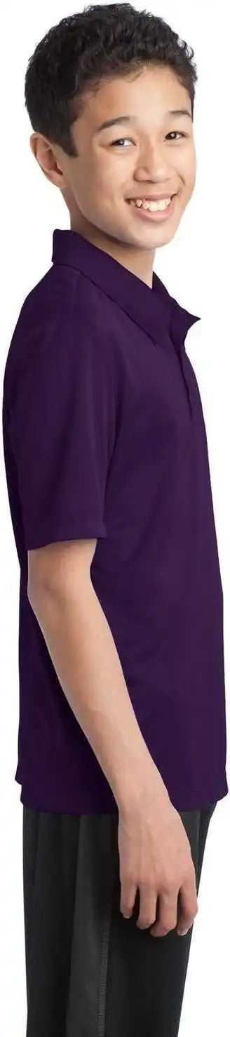 Port Authority Y540 Youth Silk Touch Performance Polo Bright Purple