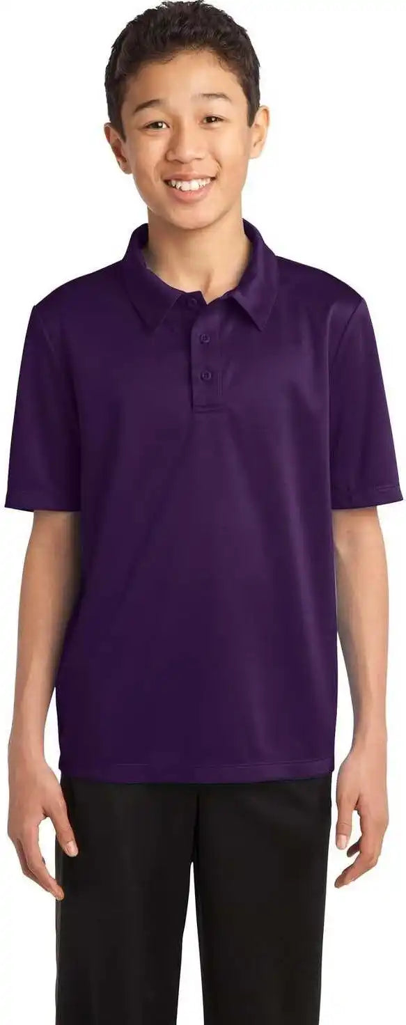 Port Authority Y540 Youth Silk Touch Performance Polo Bright Purple