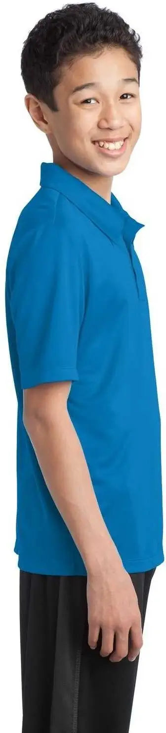 Port Authority Y540 Youth Silk Touch Performance Polo - Brilliant Blue