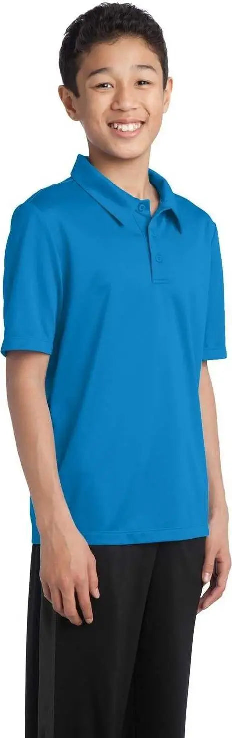 Port Authority Y540 Youth Silk Touch Performance Polo - Brilliant Blue