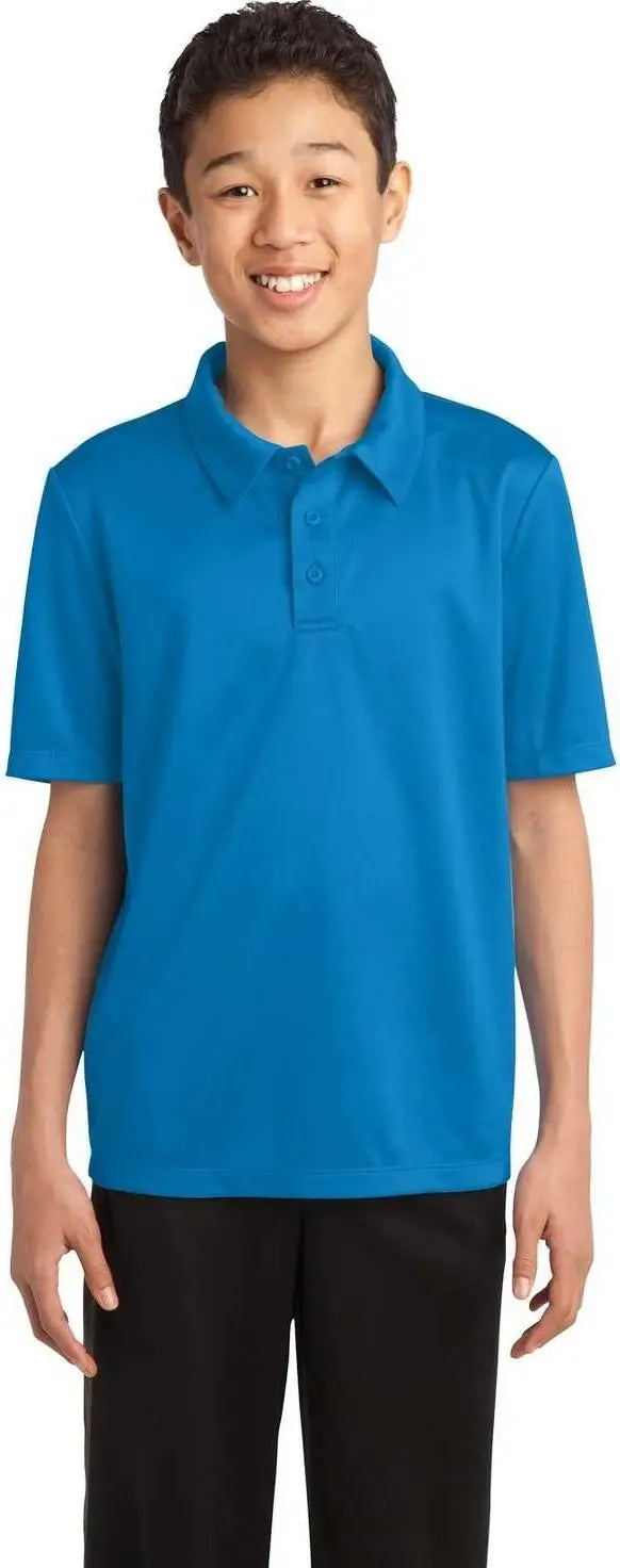 Port Authority Y540 Youth Silk Touch Performance Polo - Brilliant Blue