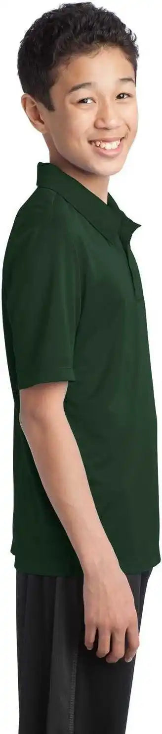 Port Authority Y540 Youth Silk Touch Performance Polo Dark Green