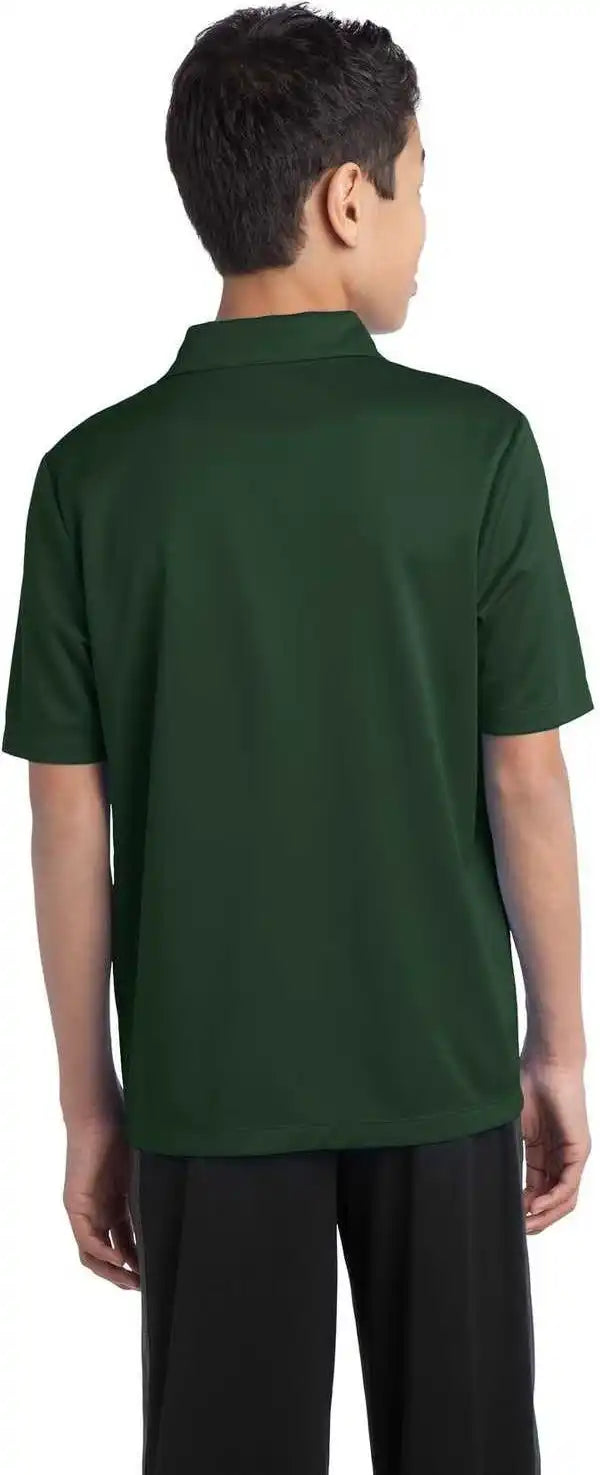 Port Authority Y540 Youth Silk Touch Performance Polo Dark Green