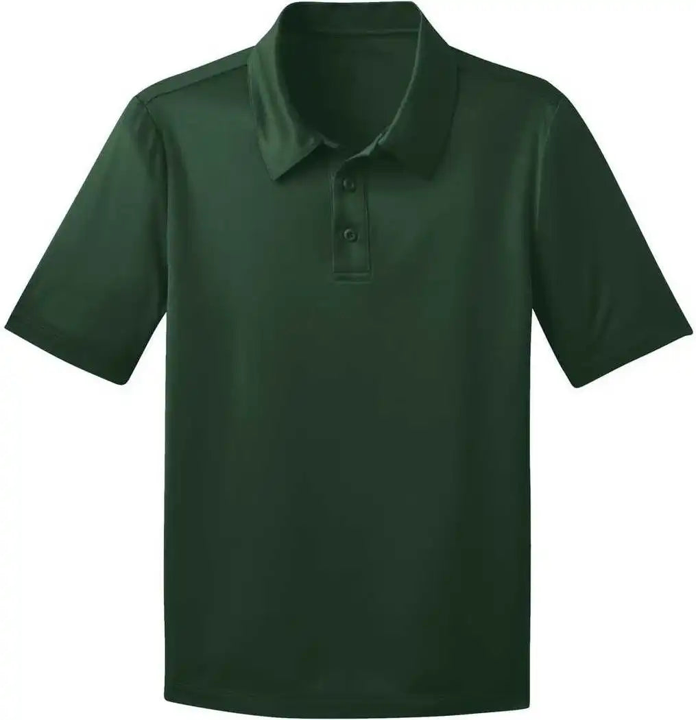 Port Authority Y540 Youth Silk Touch Performance Polo Dark Green