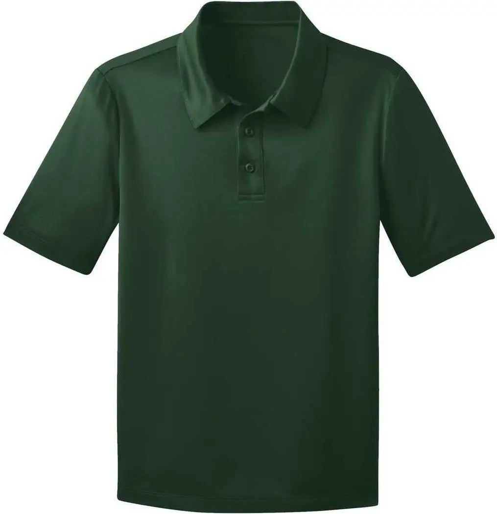 Port Authority Y540 Youth Silk Touch Performance Polo - Dark Green