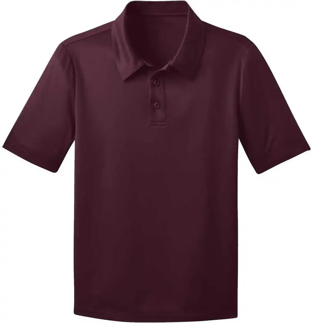Port Authority Y540 Youth Silk Touch Performance Polo Maroon