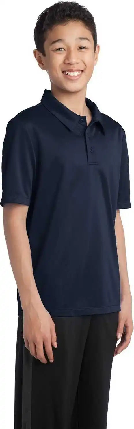 Port Authority Y540 Youth Silk Touch Performance Polo Navy
