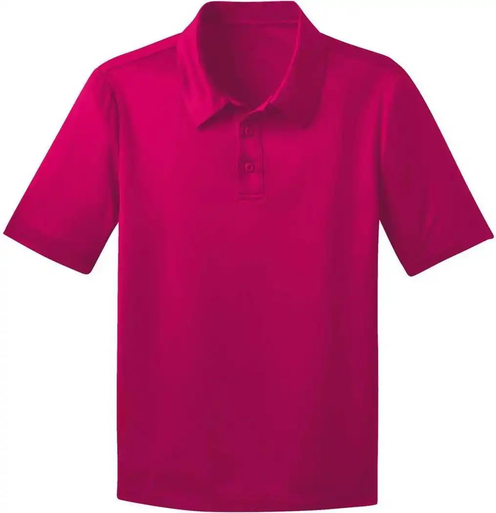 Port Authority Y540 Youth Silk Touch Performance Polo - Pink Raspberry