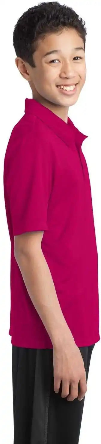 Port Authority Y540 Youth Silk Touch Performance Polo - Pink Raspberry