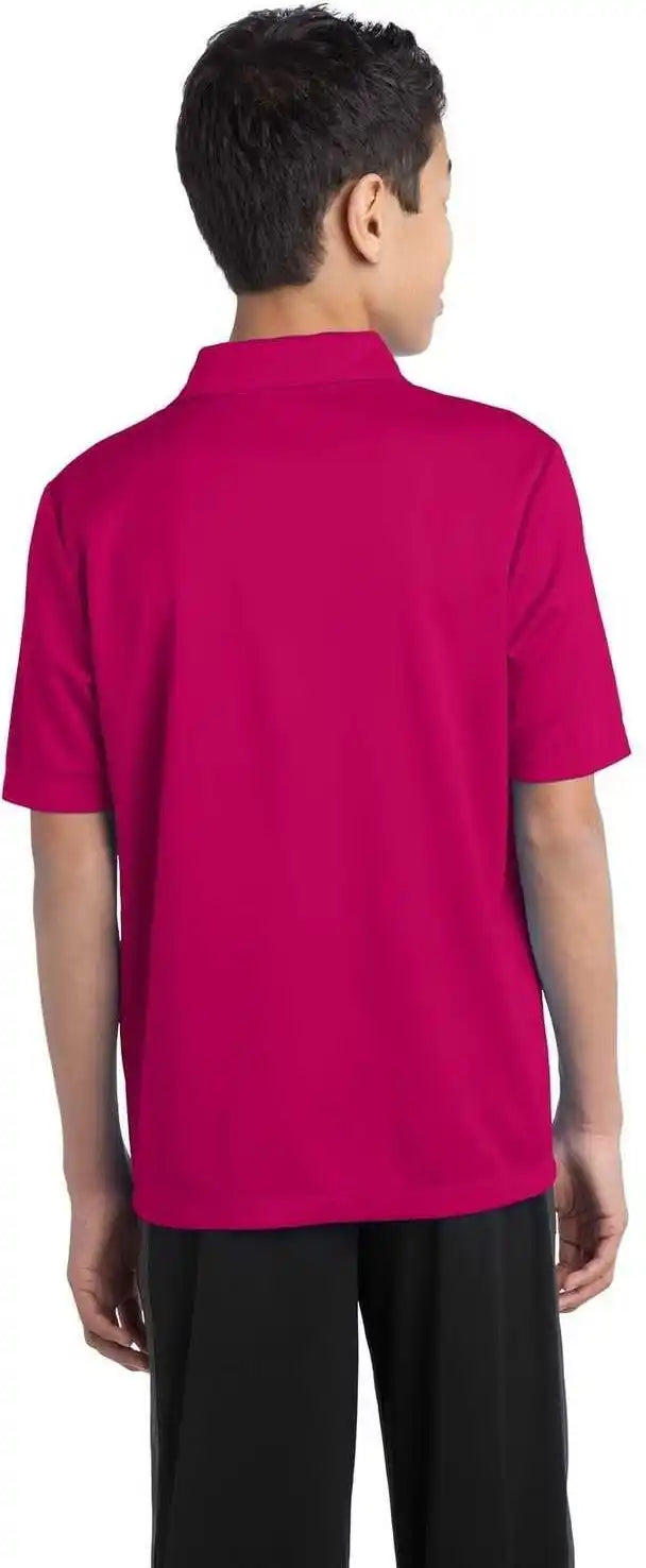 Port Authority Y540 Youth Silk Touch Performance Polo - Pink Raspberry