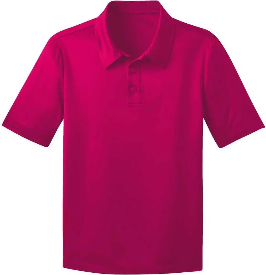 Port Authority Y540 Youth Silk Touch Performance Polo - Pink Raspberry