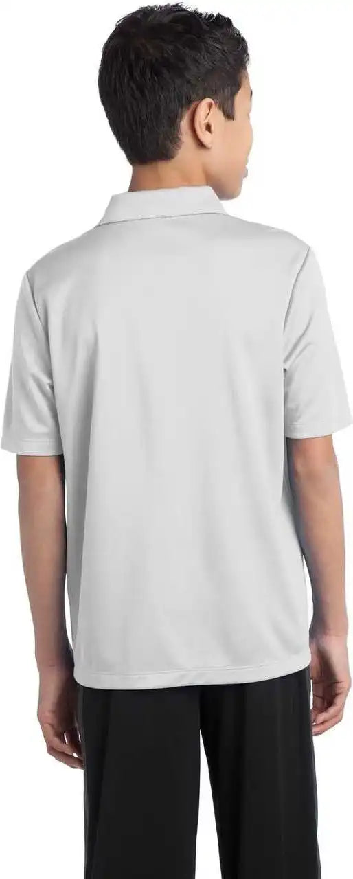 Port Authority Y540 Youth Silk Touch Performance Polo - White