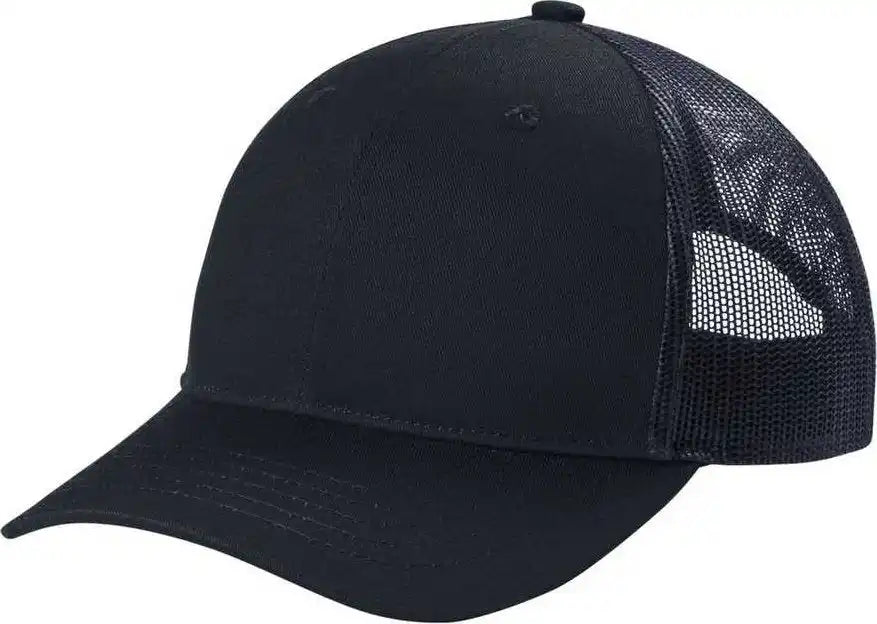 Port Authority Yc112 Youth Snapback Trucker Cap - Rich Navy - Osfm