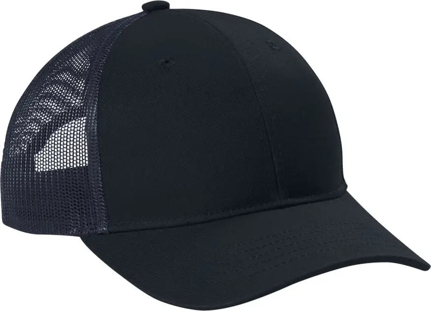 Port Authority Yc402 Youth Snapback Trucker Cap - Rich Navy - Osfm