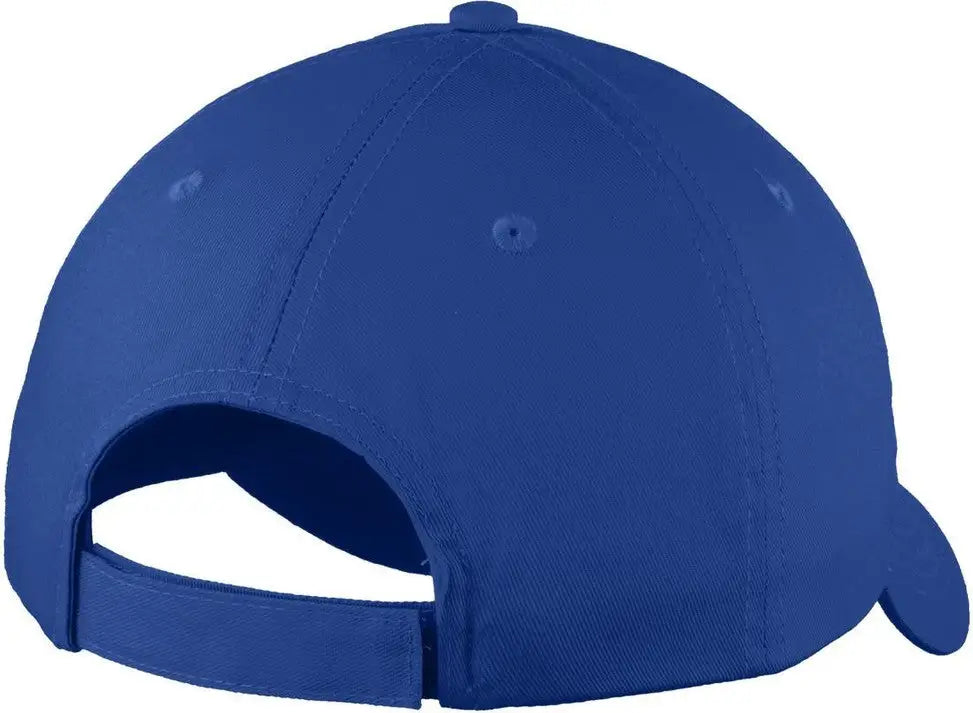 Port Authority Yc914 Youth Six-panel Unstructured Twill Cap - Royal - Osfm