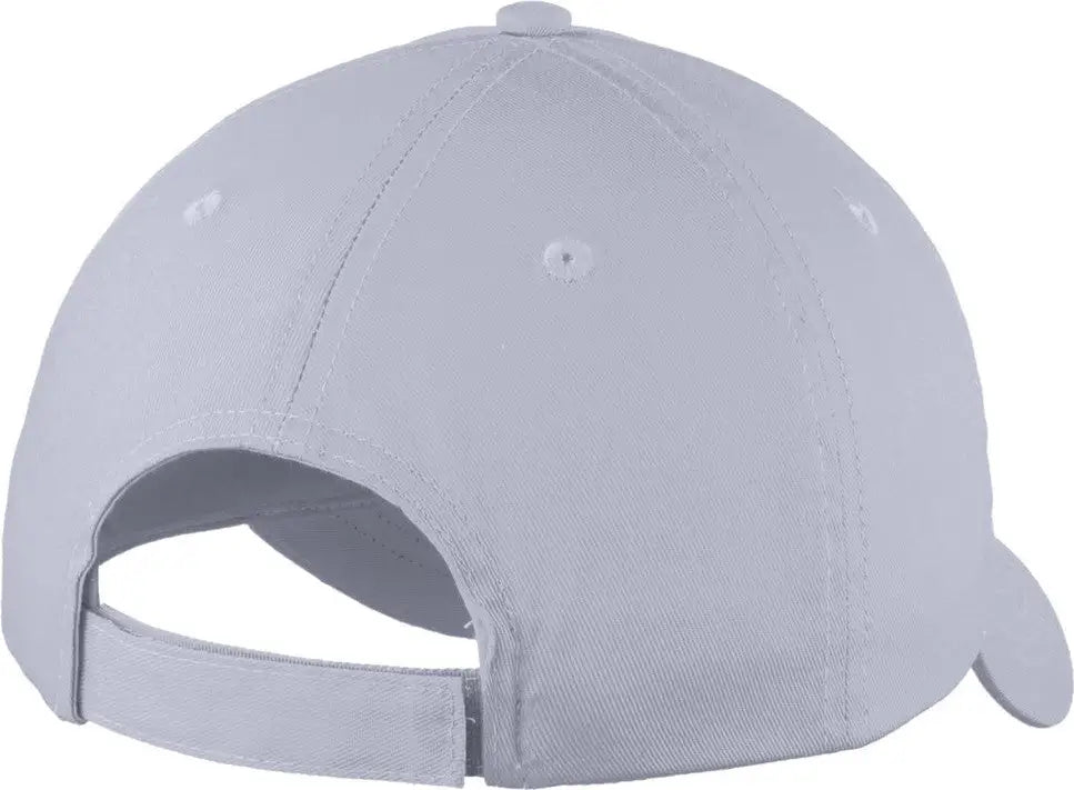Port Authority Yc914 Youth Six-panel Unstructured Twill Cap - Silver - Osfm