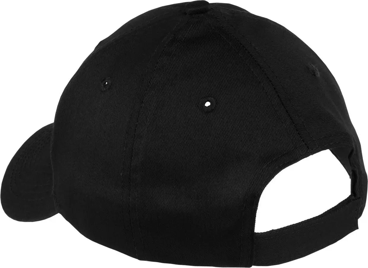 Port Authority Ycp80 Youth Six-panel Twill Cap - Black - Osfm
