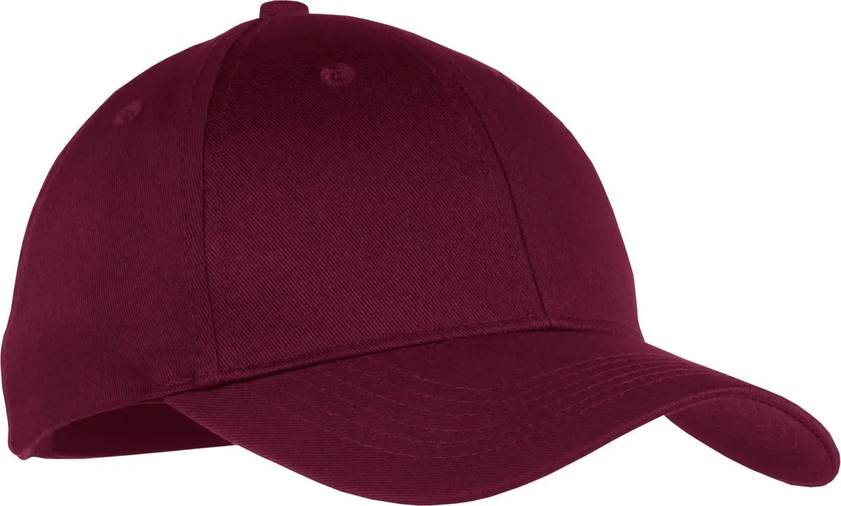 Port Authority Ycp80 Youth Six-panel Twill Cap - Maroon - Osfm