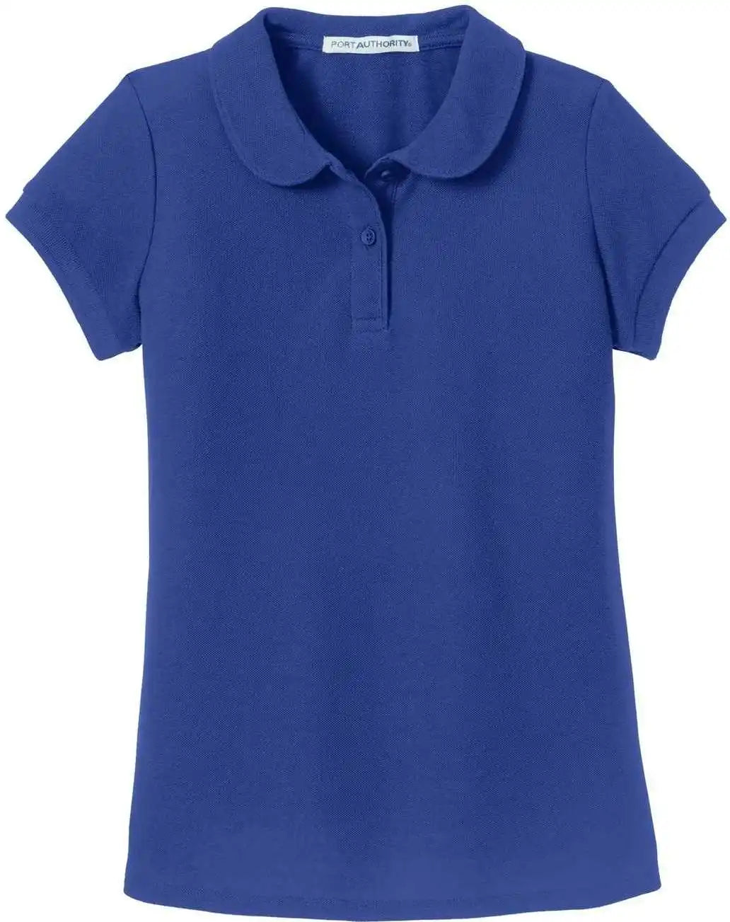 Port Authority Yg503 Girls Silk Touch Peter Pan Collar Polo - Royal