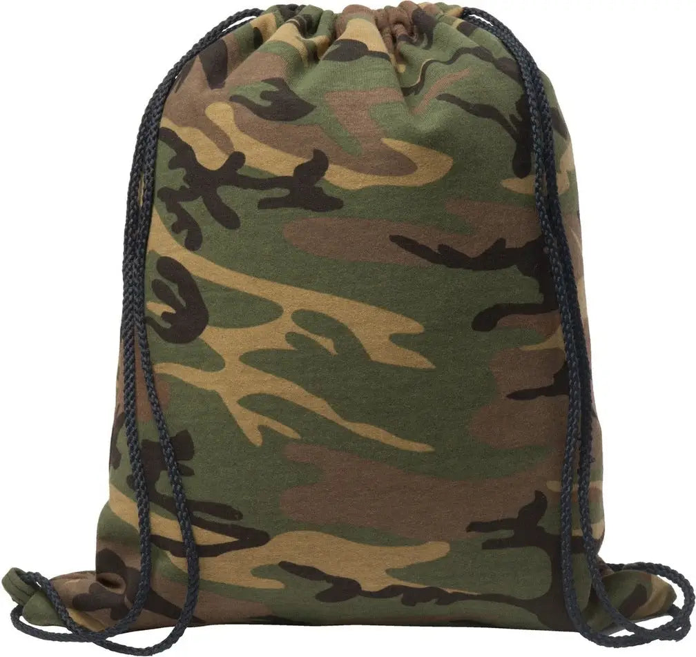Port & Company Bg614 co Core Fleece Sweatshirt Cinch Pack - Military Camo