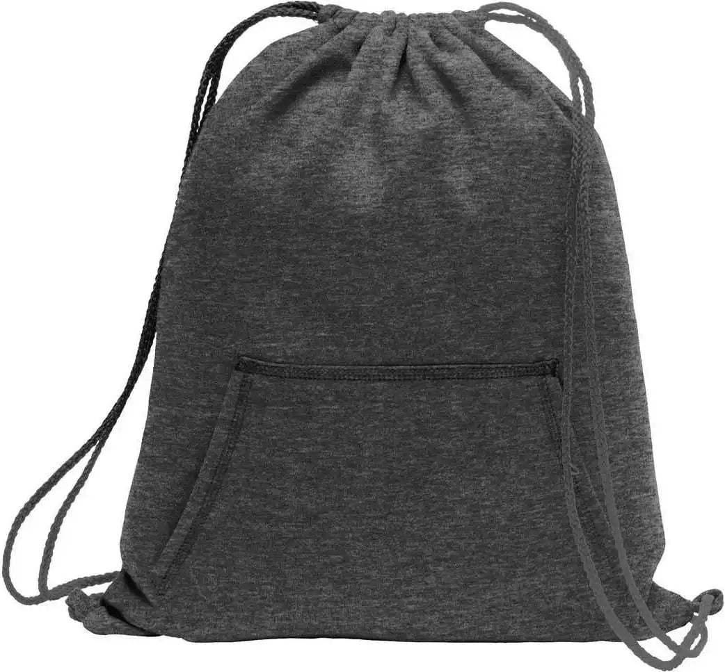 Port &amp; Company Bg614 Core Fleece Sweatshirt Cinch Pack Dark Heather Gray