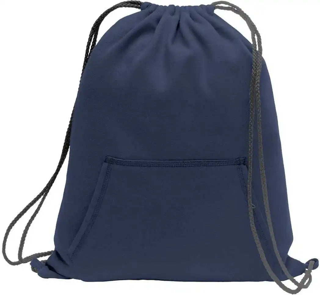 Port &amp; Company Bg614 Core Fleece Sweatshirt Cinch Pack - Navy