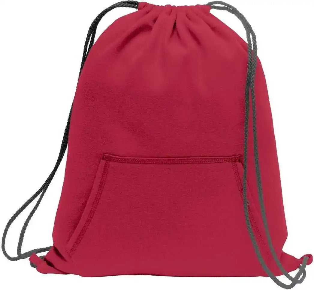 Port &amp; Company Bg614 Core Fleece Sweatshirt Cinch Pack Red