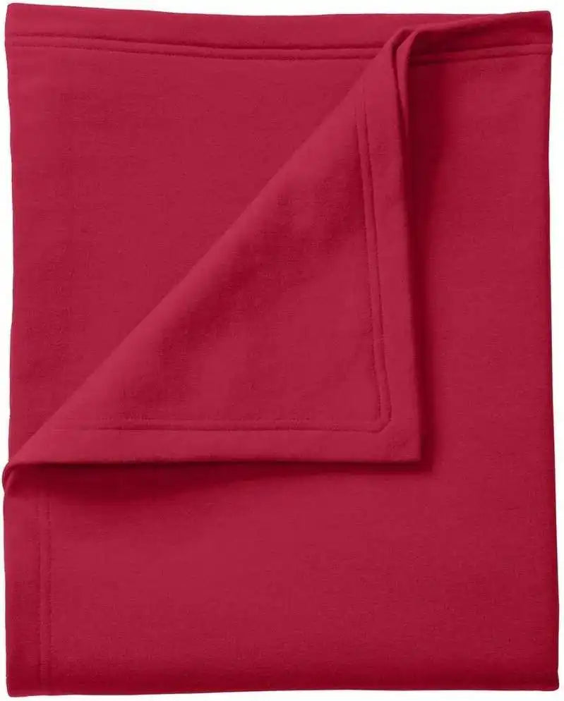 Port & Company Bp78 Core Fleece Sweatshirt Blanket - Red - one Size Fits Most