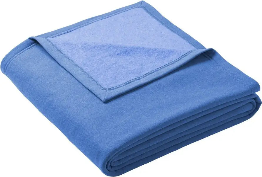 Port & Company Bp79 co Oversized Core Fleece Sweatshirt Blanket - Heather Royal