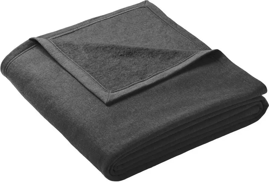 Port & Company Bp79 co Oversized Core Fleece Sweatshirt Blanket - Dark Heather Gray