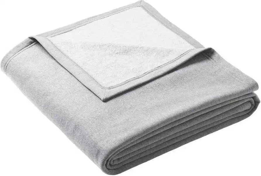 Port & Company Bp79 Oversized Core Fleece Sweatshirt Blanket - Athletic Heather - Light Gray / Osfm