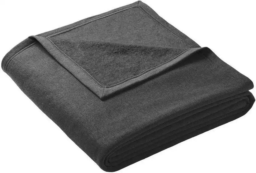Port & Company Bp79 Oversized Core Fleece Sweatshirt Blanket - Dark Heather Gray - Osfm