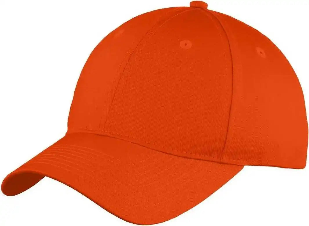Port &amp; Company C914 Six Panel Unstructured Twill Cap Orange / one Size Fits Most