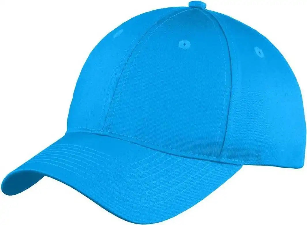 Port &amp; Company C914 Six Panel Unstructured Twill Cap Sapphire Blue / one Size Fits Most