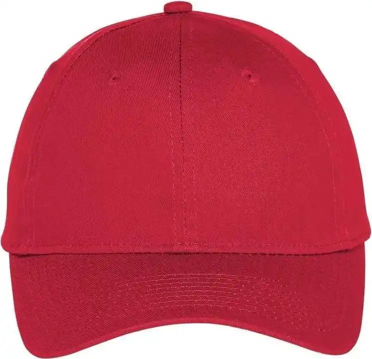 Port &amp; Company C914 Six-panel Unstructured Twill Cap - True Red - one Size Fits Most