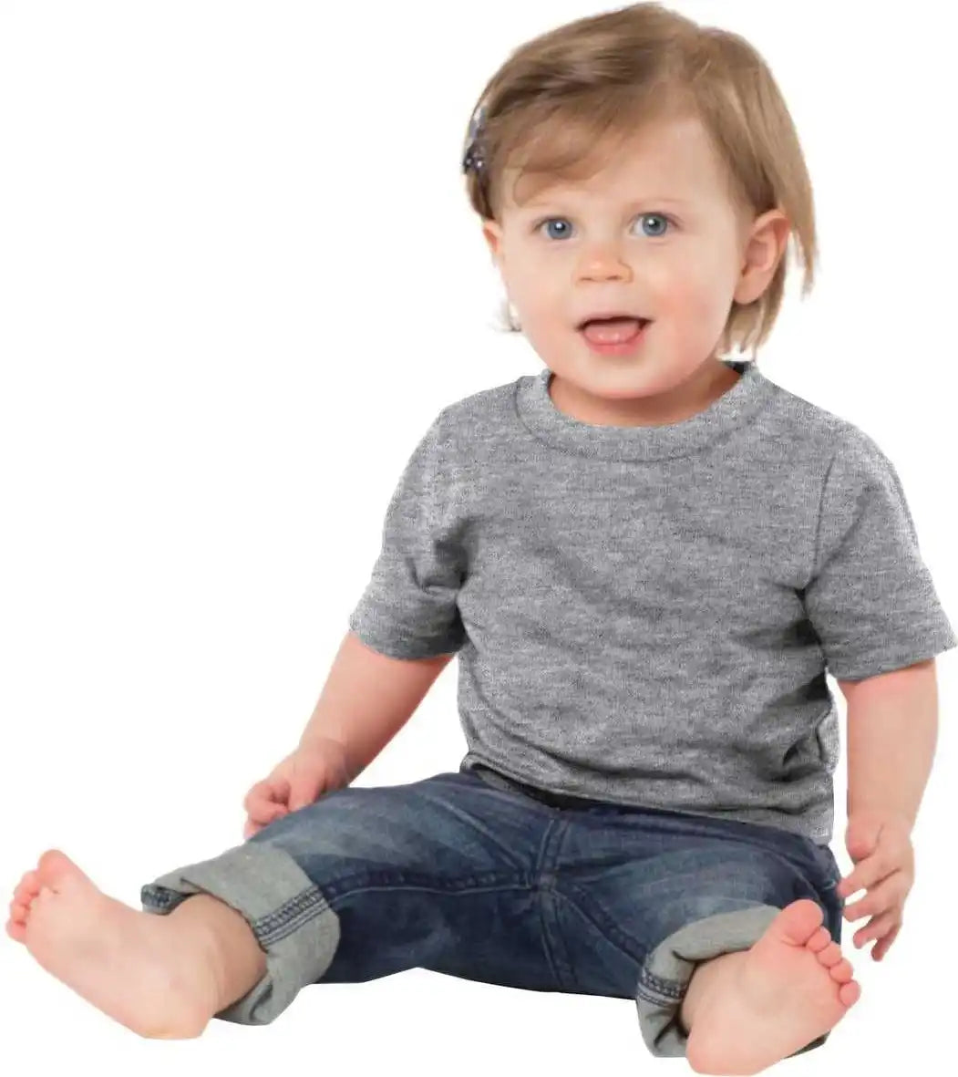 Port &amp; Company Car54i Infant Core Cotton Tee Athletic Heather