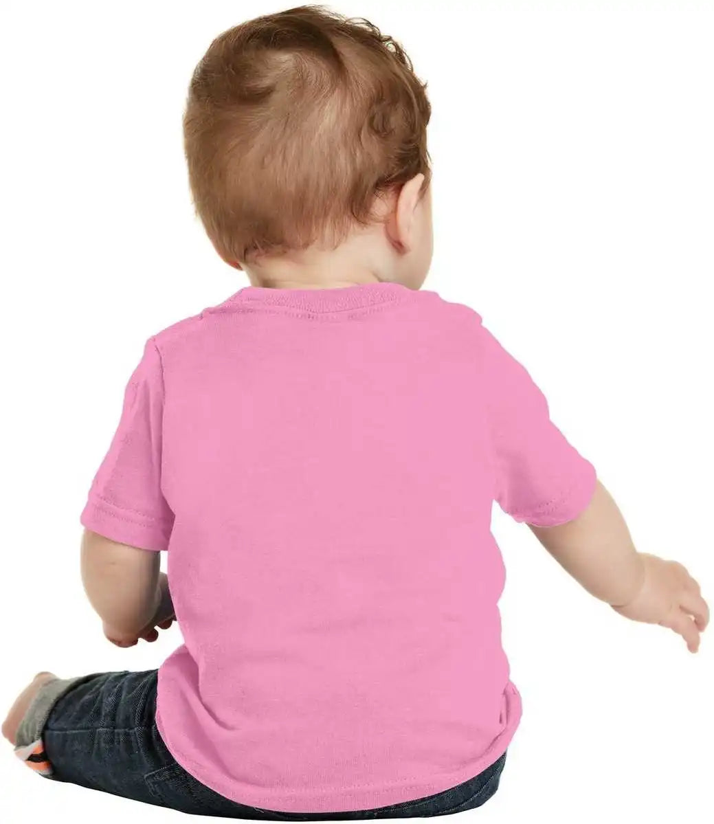 Port &amp; Company Car54i Infant Core Cotton Tee Candy Pink