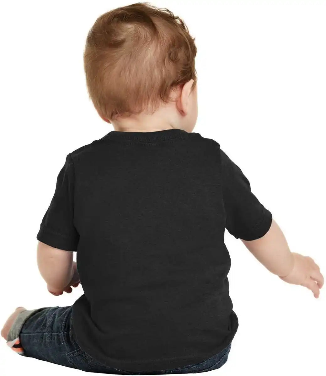 Port &amp; Company Car54i Infant Core Cotton Tee Jet Black