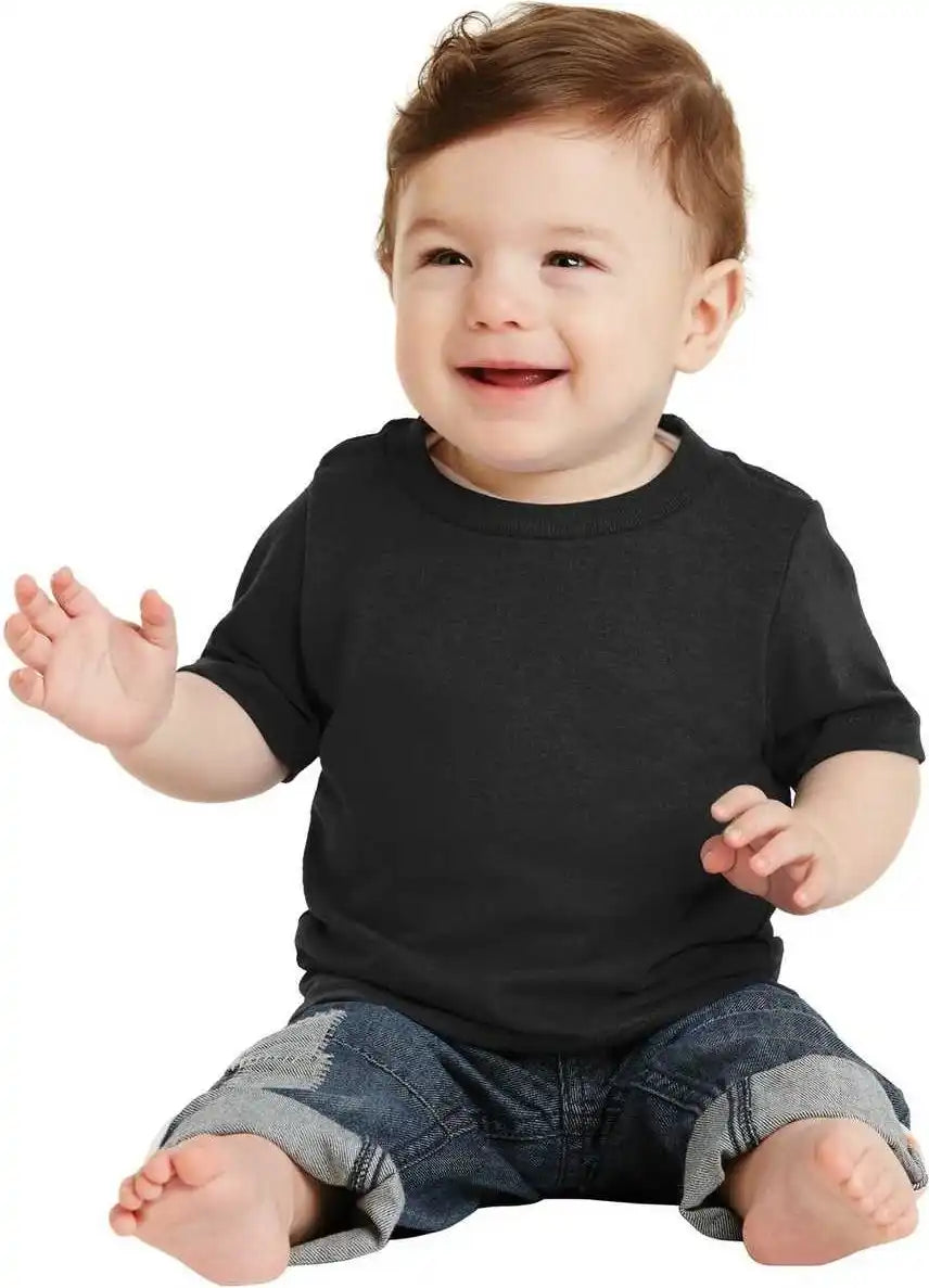 Port &amp; Company Car54i Infant Core Cotton Tee Jet Black
