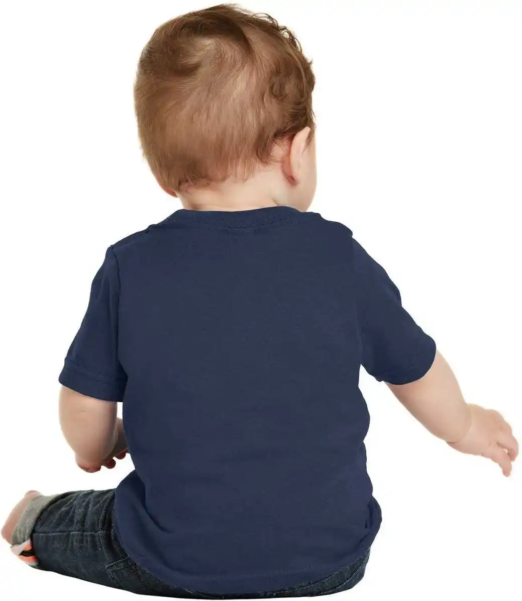 Port &amp; Company Car54i Infant Core Cotton Tee Navy
