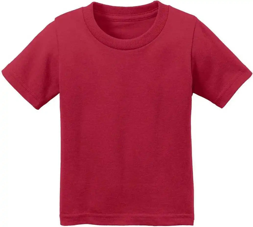 Port &amp; Company Car54i Infant Core Cotton Tee Red