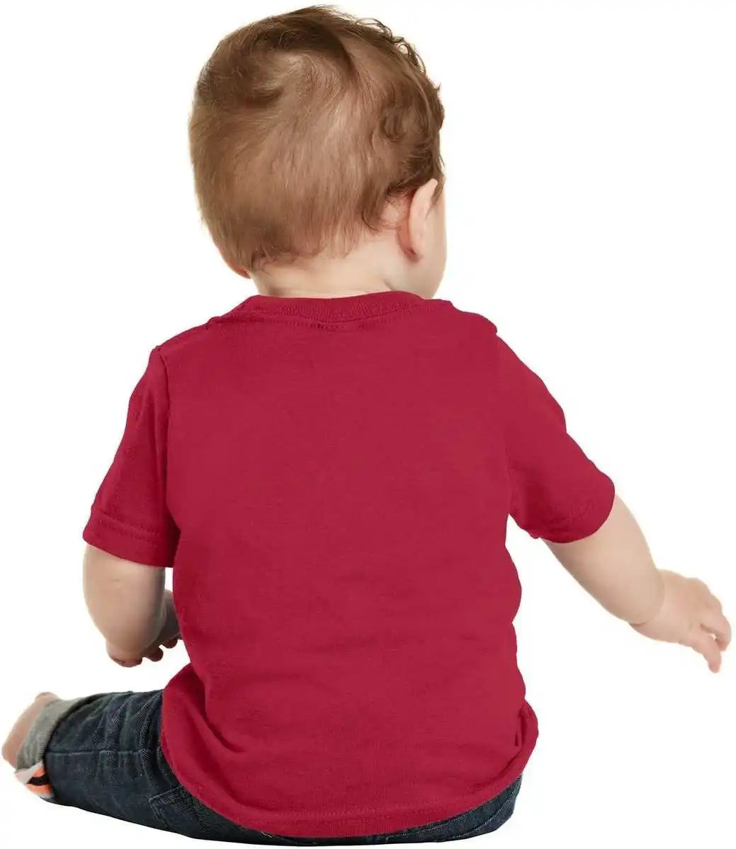 Port &amp; Company Car54i Infant Core Cotton Tee Red