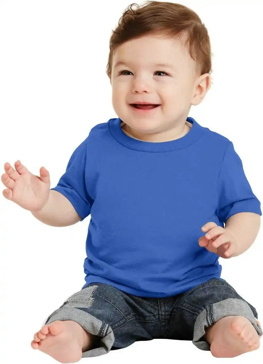 Port &amp; Company Car54i Infant Core Cotton Tee Royal